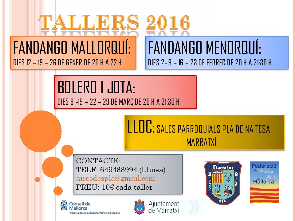 Talleres baile 2016