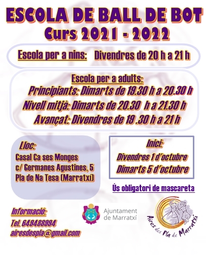 Clases baile regional curso 2021-2022